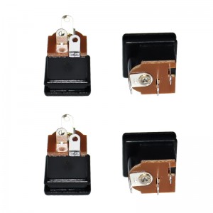 DC Socket DC-207, Direct Insertion Audio Socket, Two-pin koperen pin power laadaansluiting