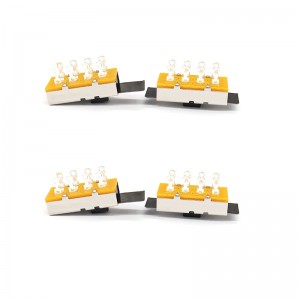 Slide Switch SS23L16, hoge stroom, drie-positie, dubbel-rij, 8-Pin, shredder -schakelaar, verticale schuifschakelaar voor mechanische apparatuur